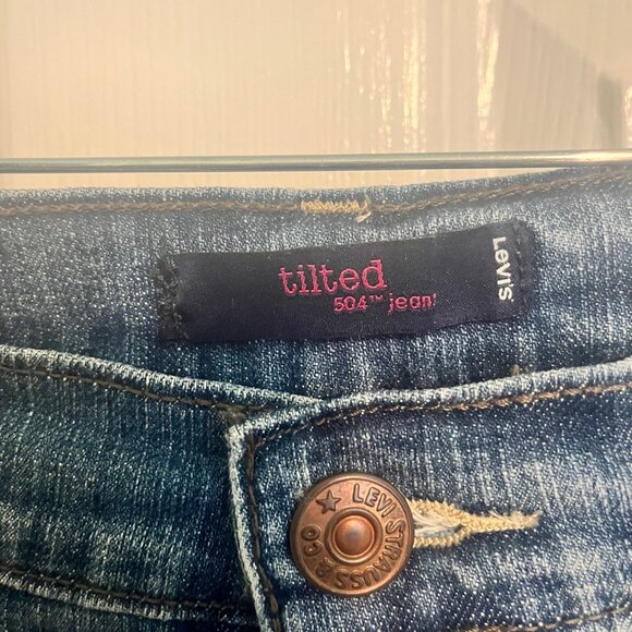 Levi's Tilted 504 Jeans, Size 7 Long - Picture 4 of 7
